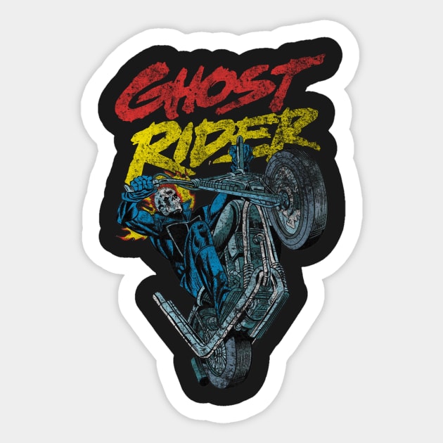 ghost rider classic Sticker by k4k7uz